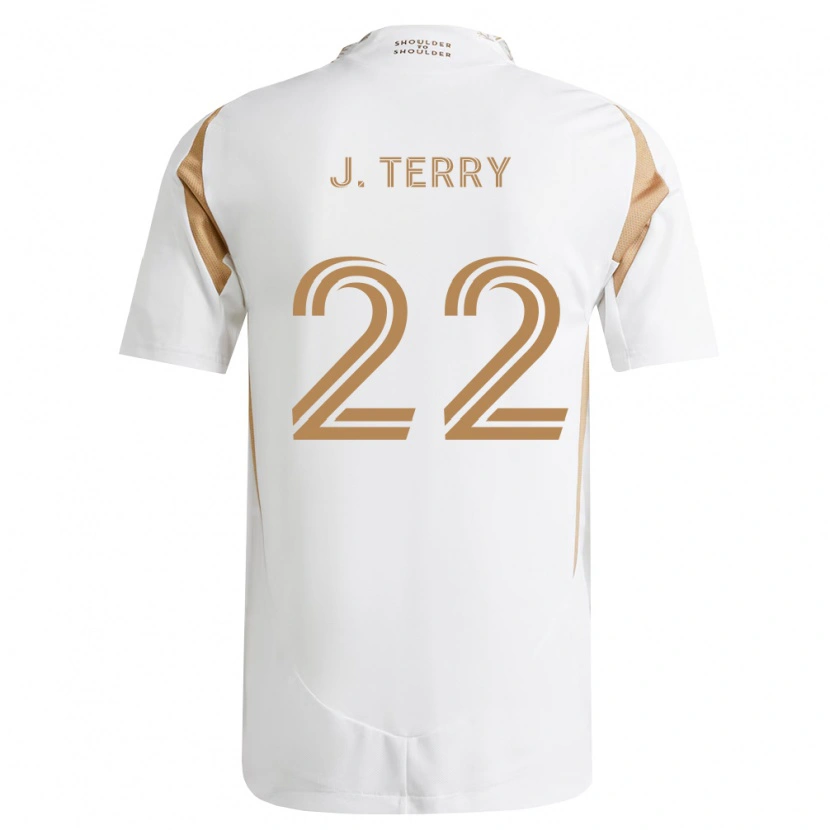 Danxen Criança Camisola Jude Terry #22 Branco Marrom Alternativa 2026/27 Camisa Brasil