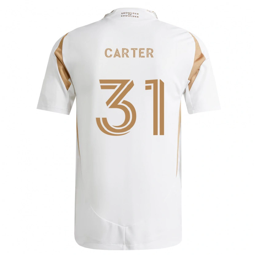 Danxen Criança Camisola Cabral Carter #31 Branco Marrom Alternativa 2026/27 Camisa Brasil