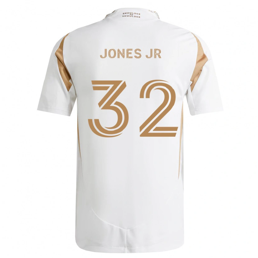 Danxen Criança Camisola Deryk Jones Jr #32 Branco Marrom Alternativa 2026/27 Camisa Brasil