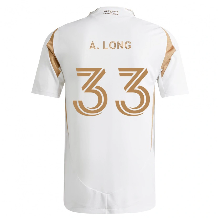 Danxen Criança Camisola Aaron Long #33 Branco Marrom Alternativa 2026/27 Camisa Brasil
