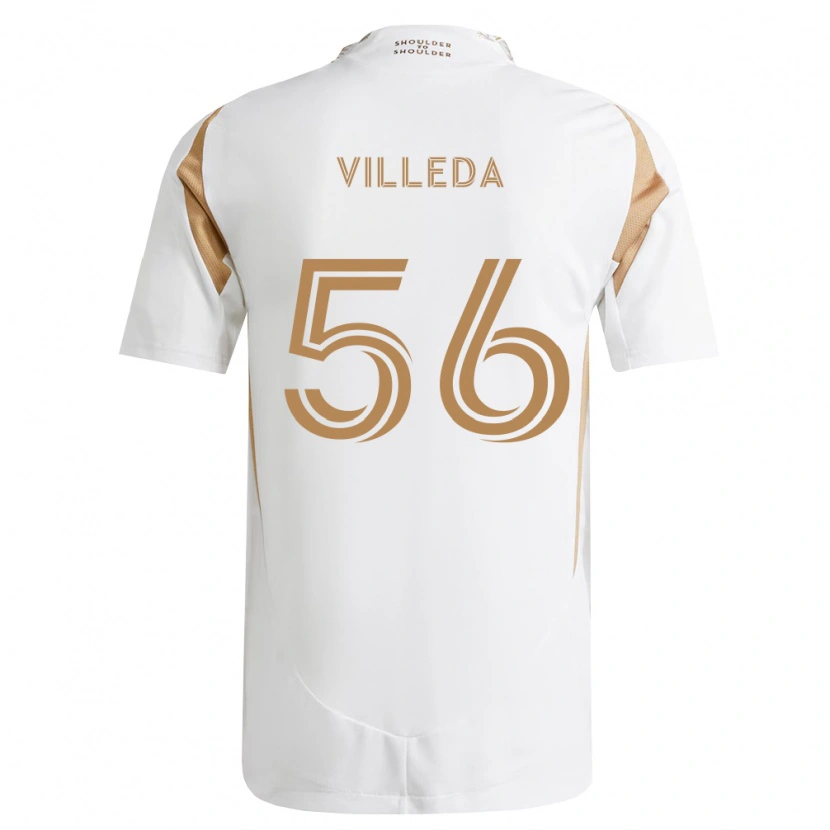 Danxen Criança Camisola Eddie Villeda #56 Branco Marrom Alternativa 2026/27 Camisa Brasil