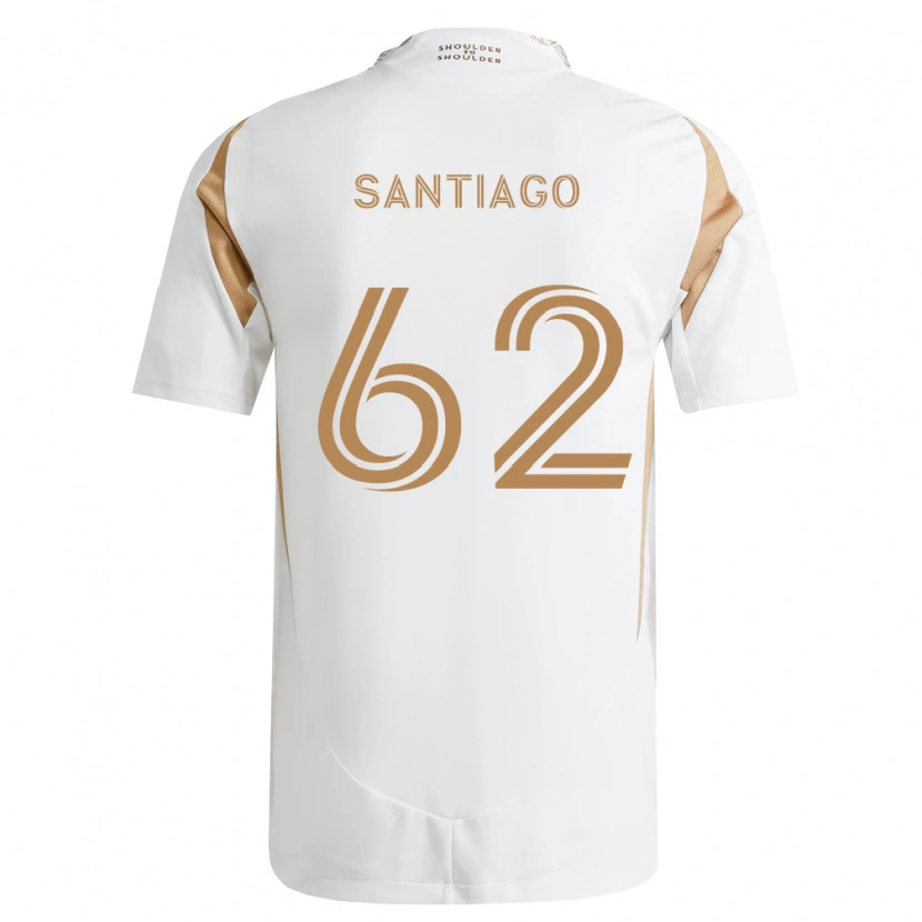 Danxen Criança Camisola Joshua Santiago #62 Branco Marrom Alternativa 2026/27 Camisa Brasil