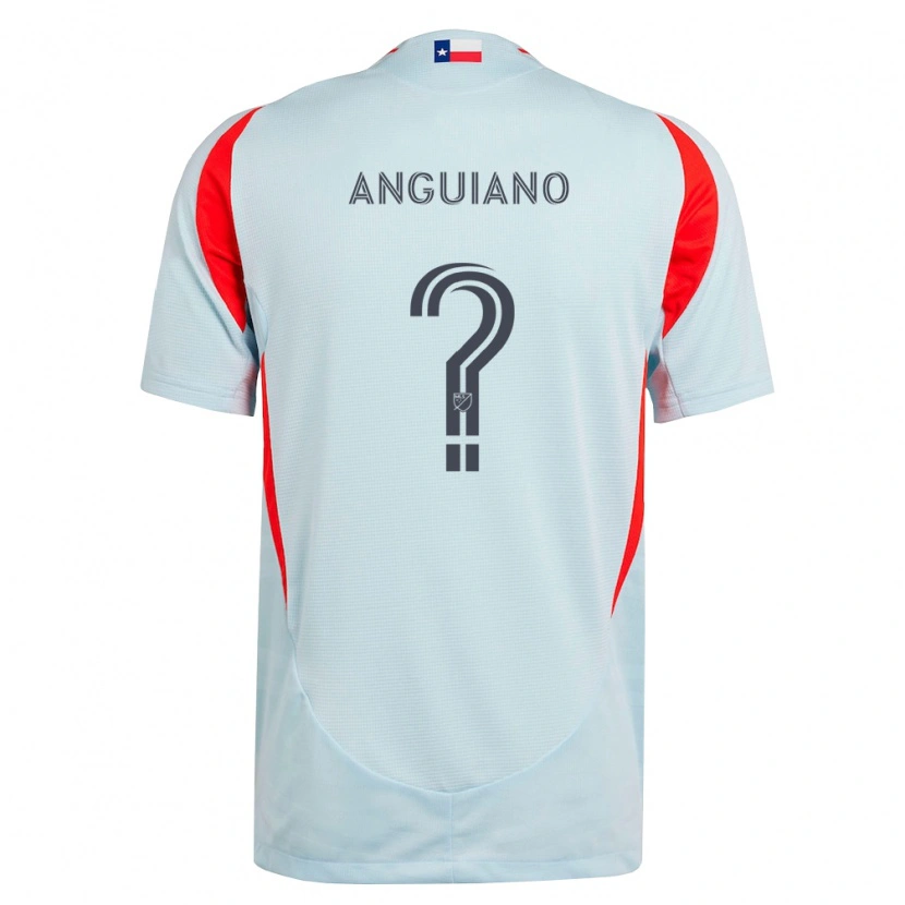 Danxen Criança Camisola Adrian Anguiano #0 Cinza Escuro Branco Vermelho Alternativa 2026/27 Camisa Brasil