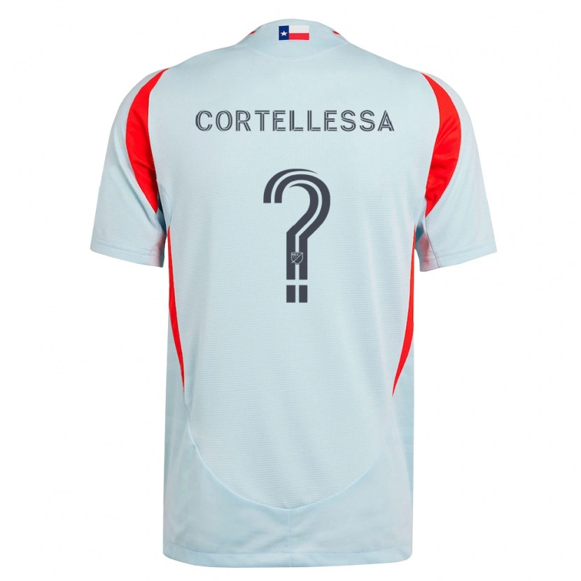 Danxen Criança Camisola Michael Cortellessa #0 Cinza Escuro Branco Vermelho Alternativa 2026/27 Camisa Brasil