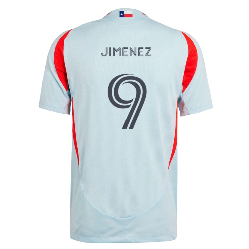 Danxen Criança Camisola Jesús Jiménez #9 Cinza Escuro Branco Vermelho Alternativa 2026/27 Camisa Brasil