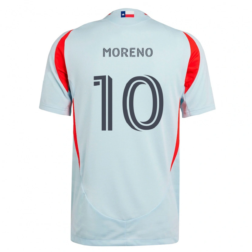 Danxen Criança Camisola Santiago Moreno #10 Cinza Escuro Branco Vermelho Alternativa 2026/27 Camisa Brasil