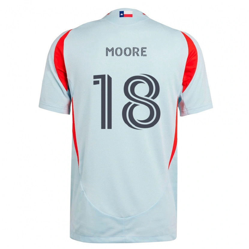 Danxen Criança Camisola Shaq Moore #18 Cinza Escuro Branco Vermelho Alternativa 2026/27 Camisa Brasil