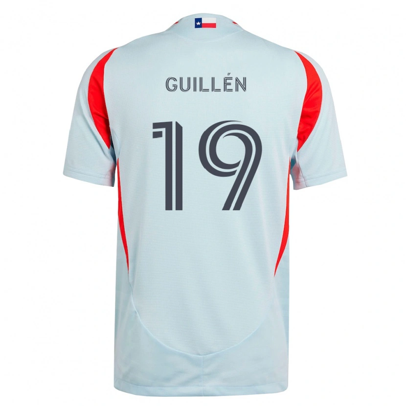 Danxen Criança Camisola Christian Guillén #19 Cinza Escuro Branco Vermelho Alternativa 2026/27 Camisa Brasil