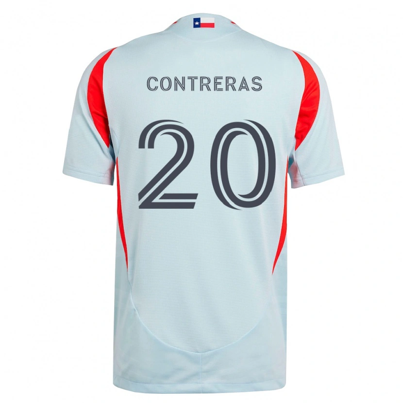 Danxen Criança Camisola Jaidyn Contreras #20 Cinza Escuro Branco Vermelho Alternativa 2026/27 Camisa Brasil