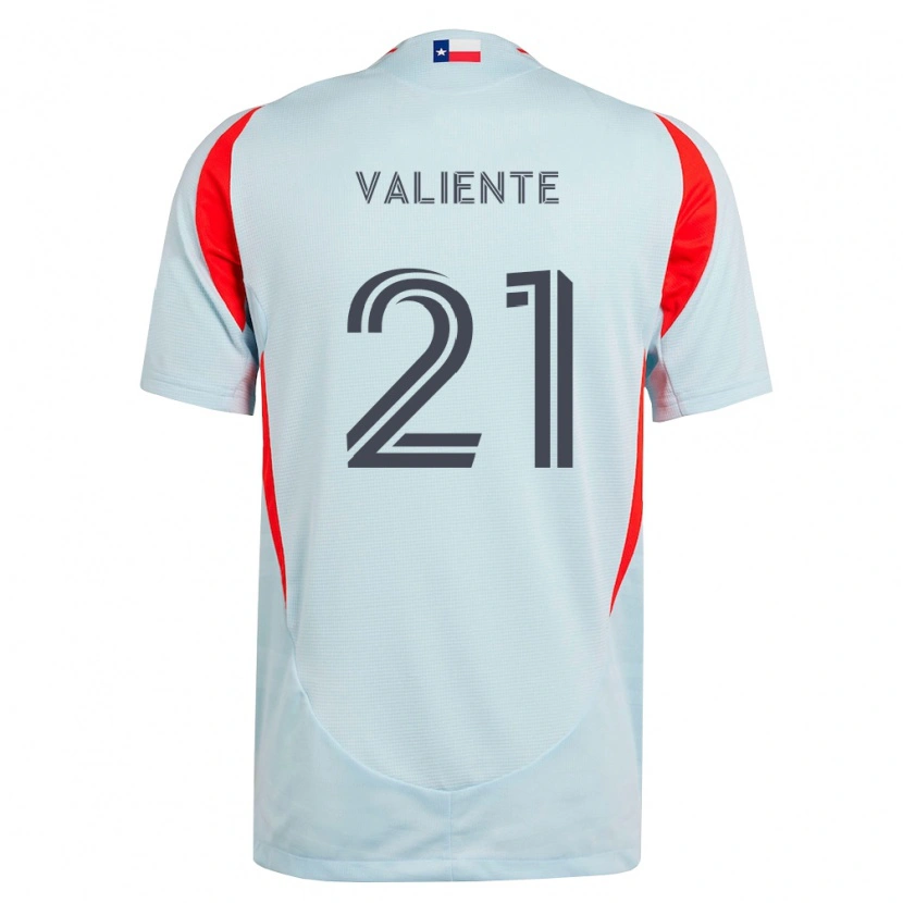 Danxen Criança Camisola Joaquín Valiente #21 Cinza Escuro Branco Vermelho Alternativa 2026/27 Camisa Brasil