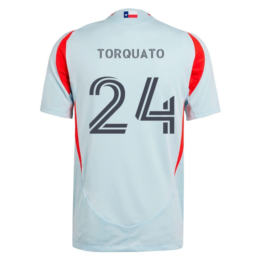Danxen Criança Camisola Joshua Torquato #24 Cinza Escuro Branco Vermelho Alternativa 2026/27 Camisa Brasil