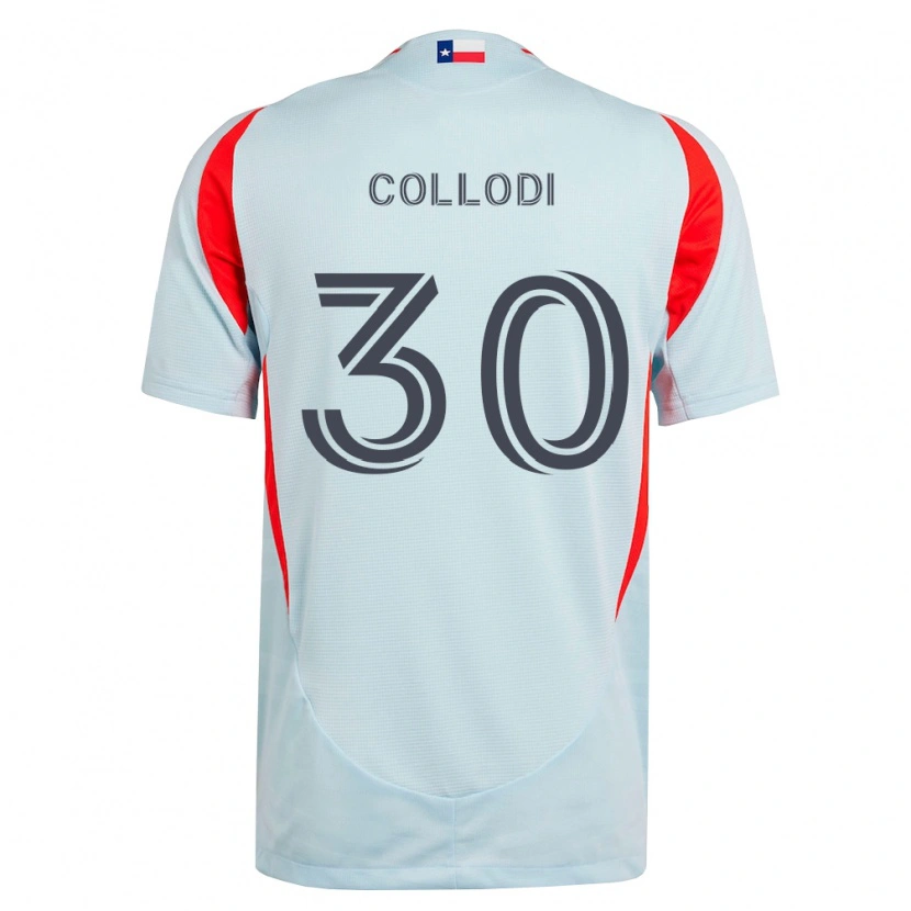 Danxen Criança Camisola Michael Collodi #30 Cinza Escuro Branco Vermelho Alternativa 2026/27 Camisa Brasil