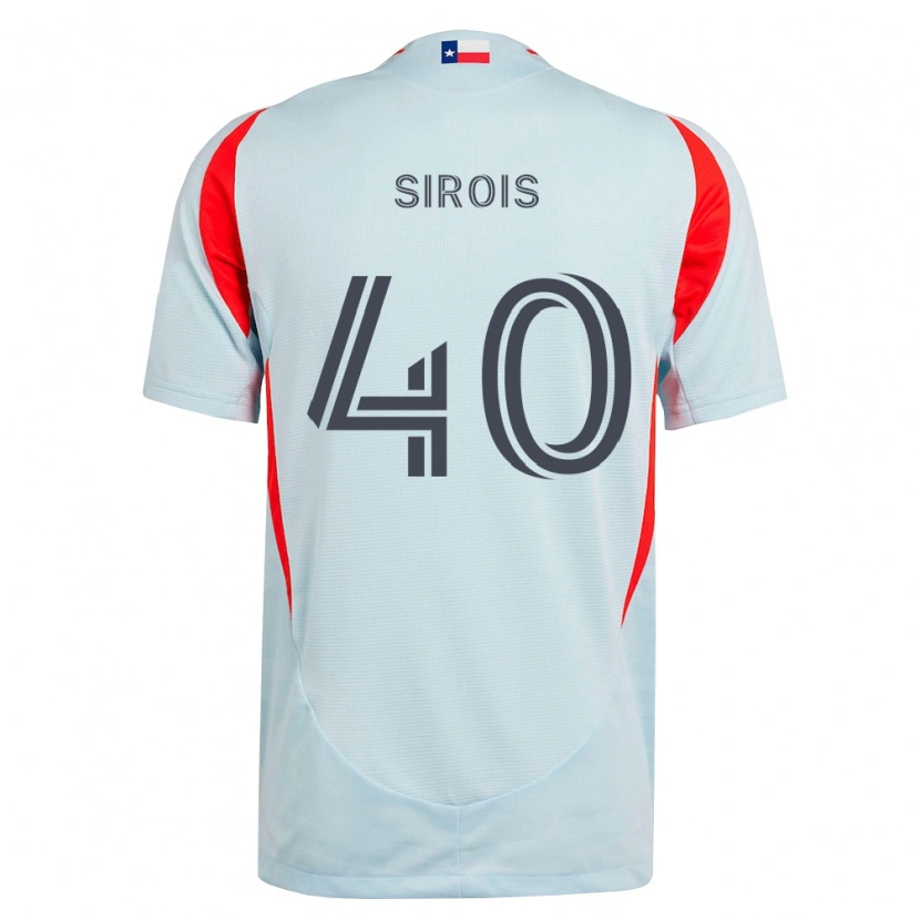 Danxen Criança Camisola Jonathan Sirois #40 Cinza Escuro Branco Vermelho Alternativa 2026/27 Camisa Brasil