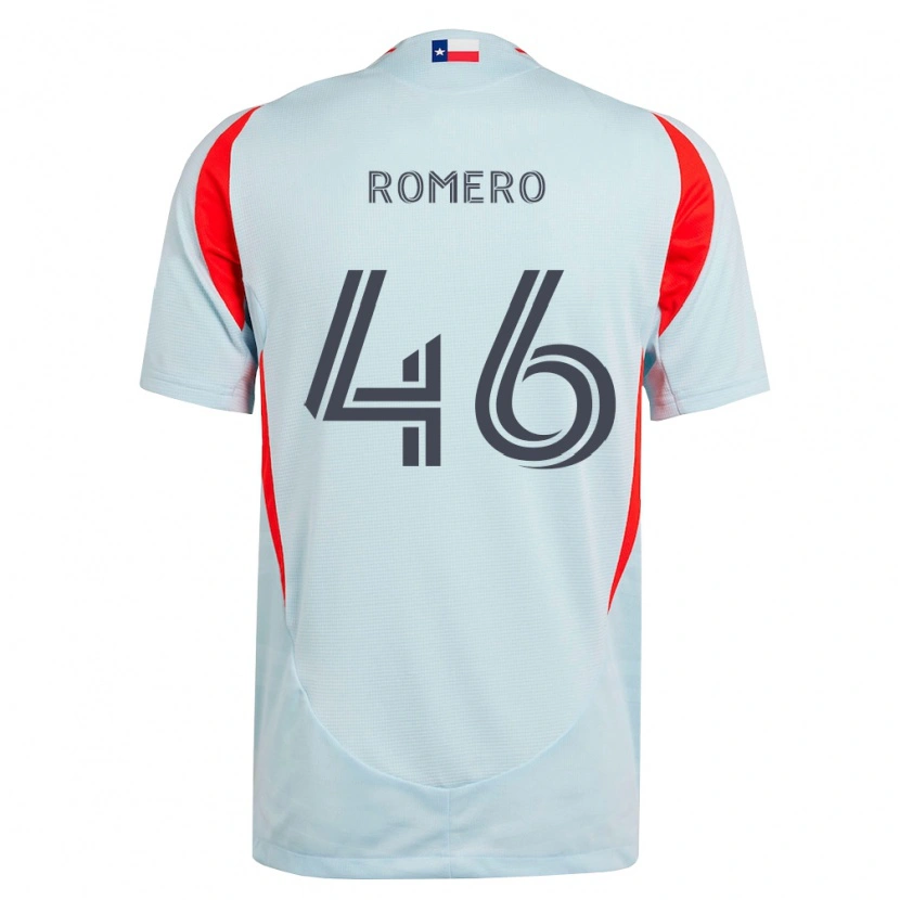 Danxen Criança Camisola Isaac Romero #46 Cinza Escuro Branco Vermelho Alternativa 2026/27 Camisa Brasil