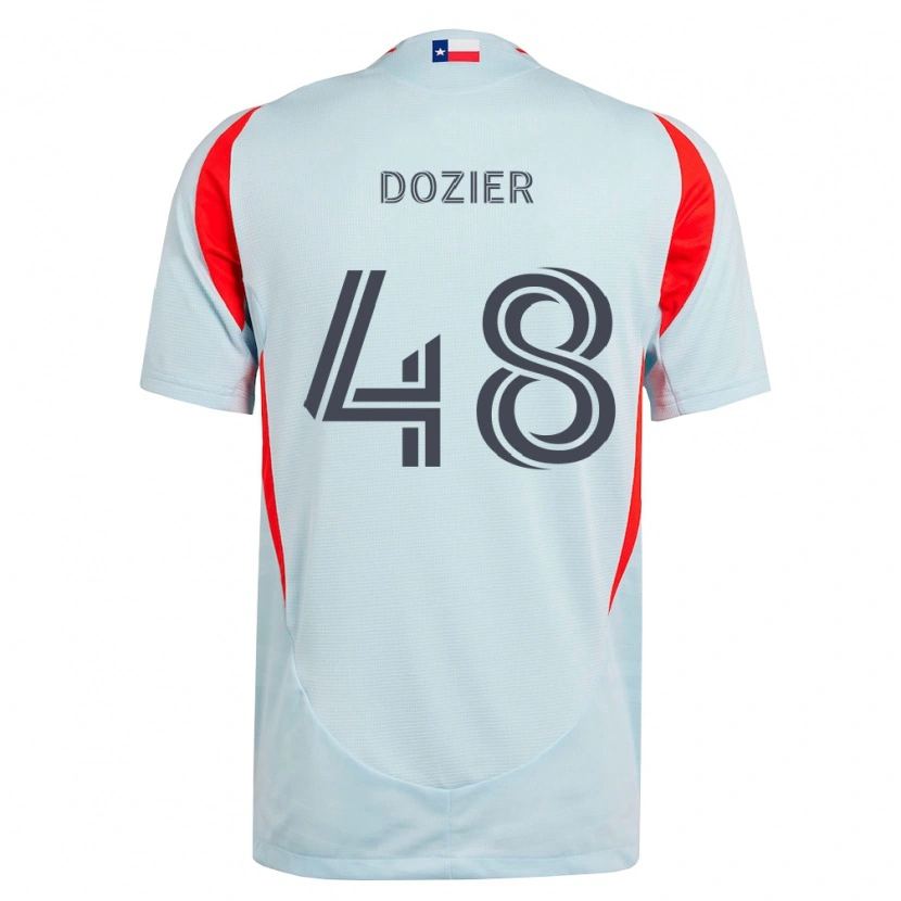 Danxen Criança Camisola Jonathon Dozier #48 Cinza Escuro Branco Vermelho Alternativa 2026/27 Camisa Brasil