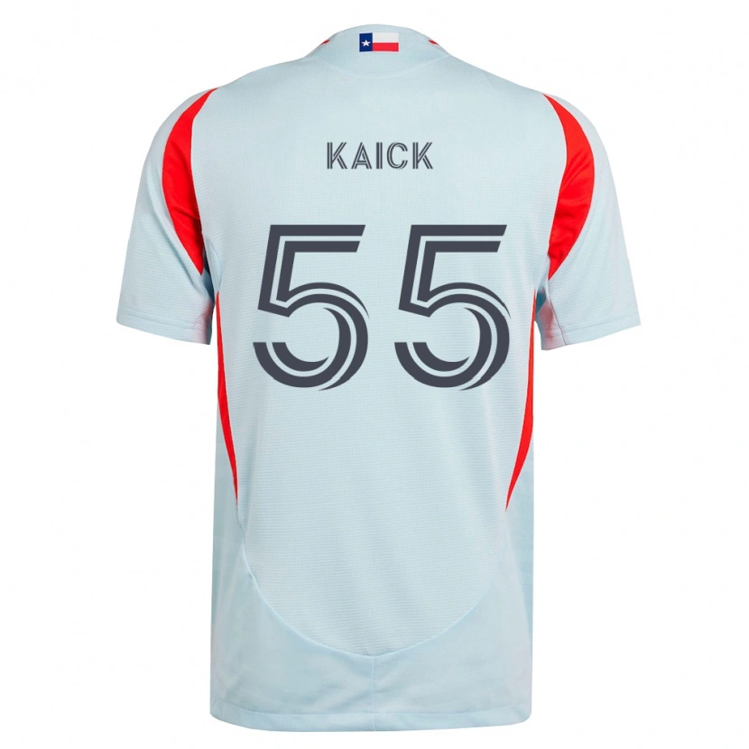 Danxen Criança Camisola Kaick Da Silva Ferreira #55 Cinza Escuro Branco Vermelho Alternativa 2026/27 Camisa Brasil
