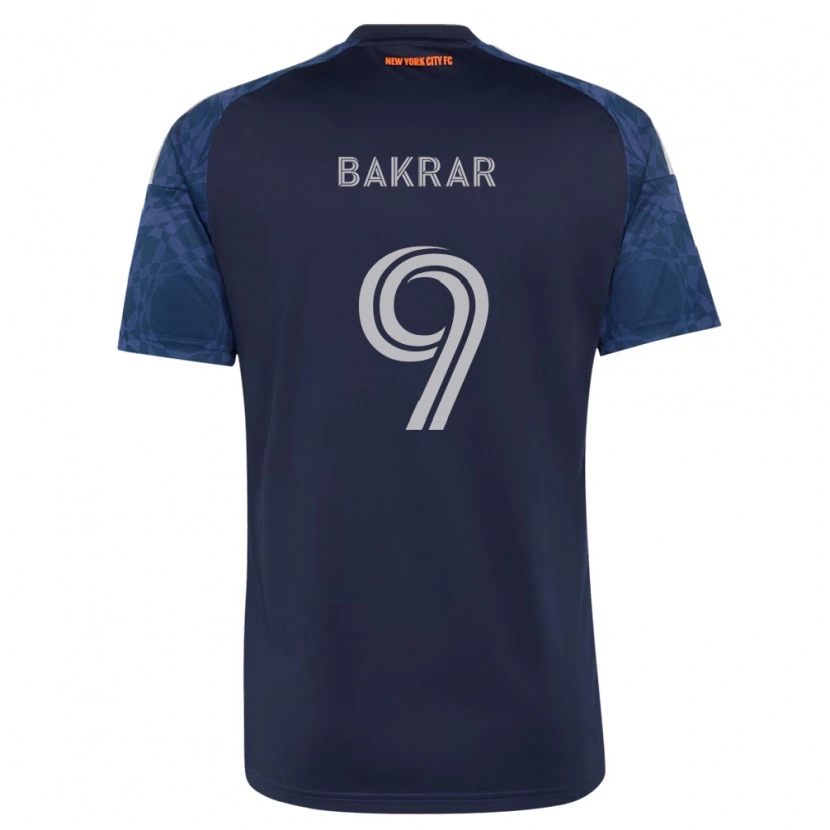 Danxen Criança Camisola Monsef Bakrar #9 Azul Profundo Branco Alternativa 2026/27 Camisa Brasil