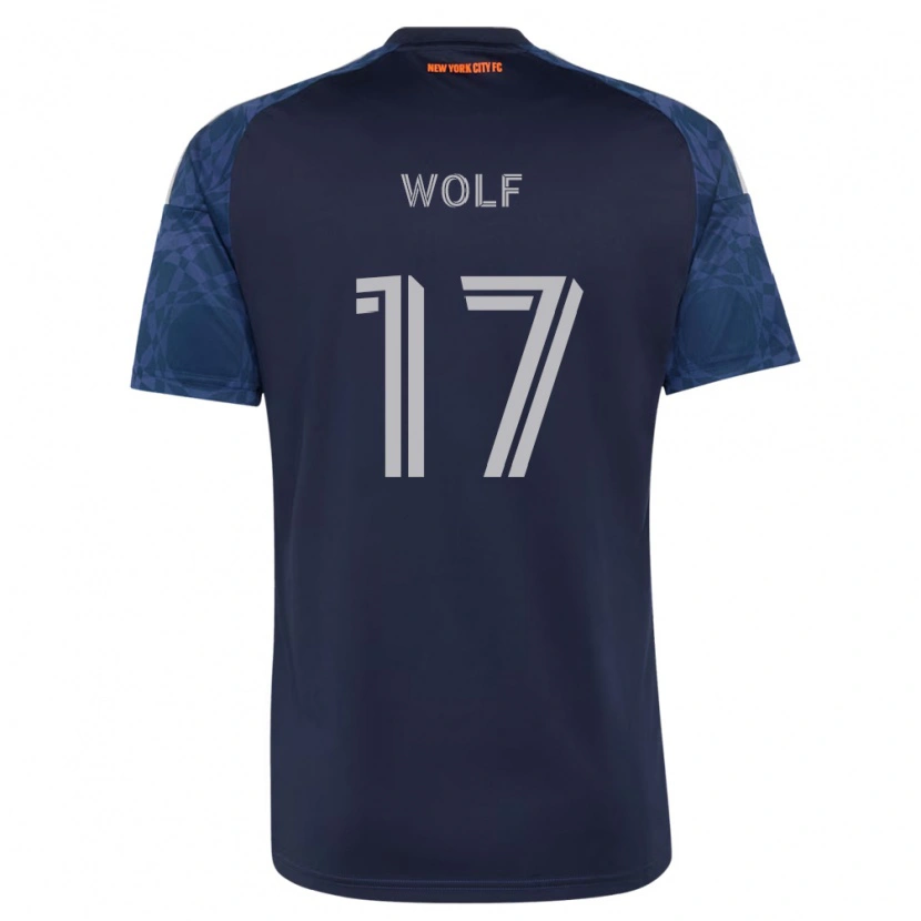 Danxen Criança Camisola Hannes Wolf #17 Azul Profundo Branco Alternativa 2026/27 Camisa Brasil