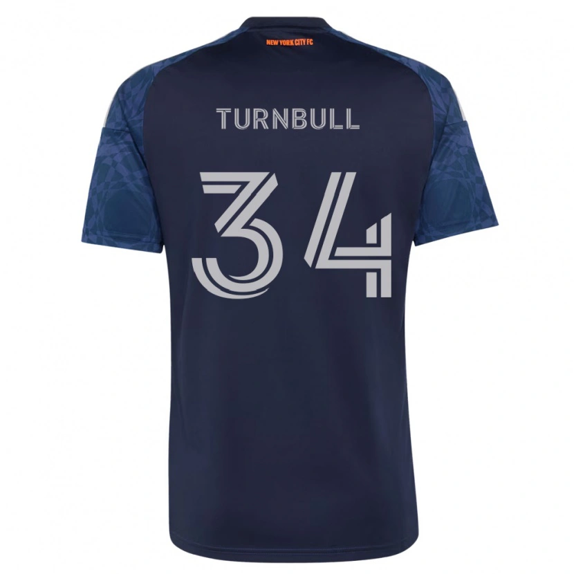 Danxen Criança Camisola Stephen Turnbull #34 Azul Profundo Branco Alternativa 2026/27 Camisa Brasil