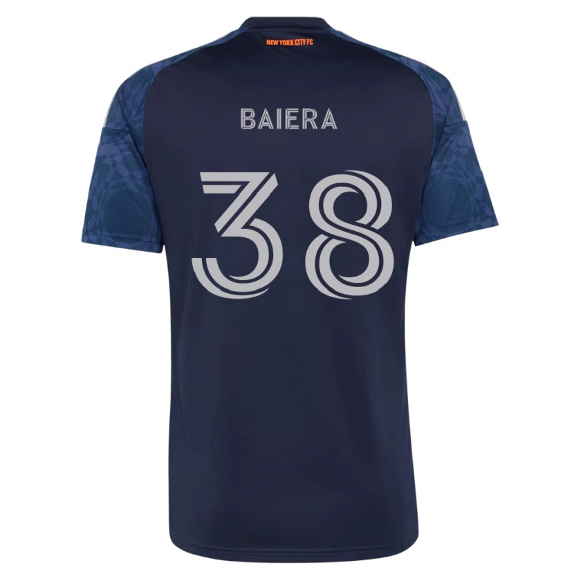 Danxen Criança Camisola Drew Baiera #38 Azul Profundo Branco Alternativa 2026/27 Camisa Brasil