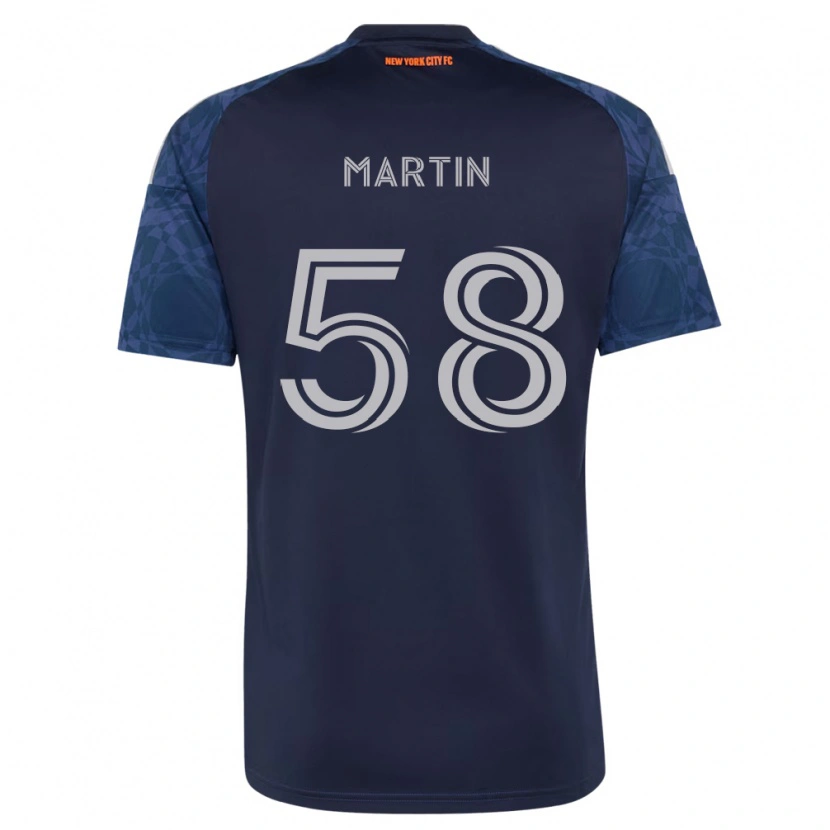 Danxen Criança Camisola Eóin Martin #58 Azul Profundo Branco Alternativa 2026/27 Camisa Brasil