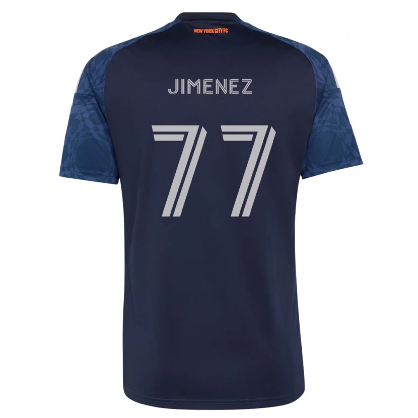 Danxen Criança Camisola Jonathan Jiménez #77 Azul Profundo Branco Alternativa 2026/27 Camisa Brasil