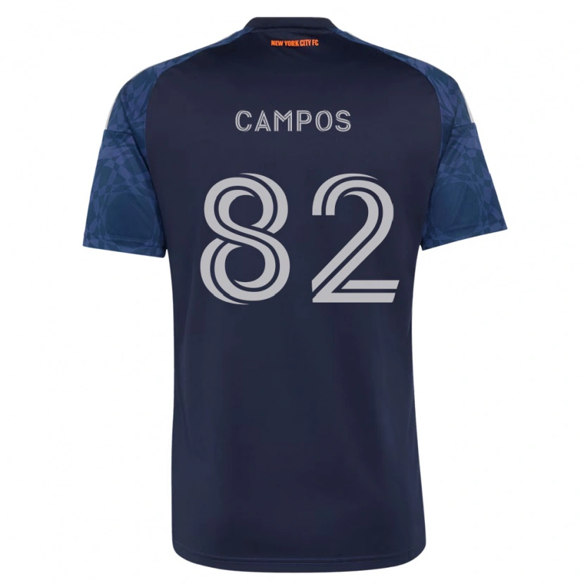 Danxen Criança Camisola Adonis Campos #82 Azul Profundo Branco Alternativa 2026/27 Camisa Brasil