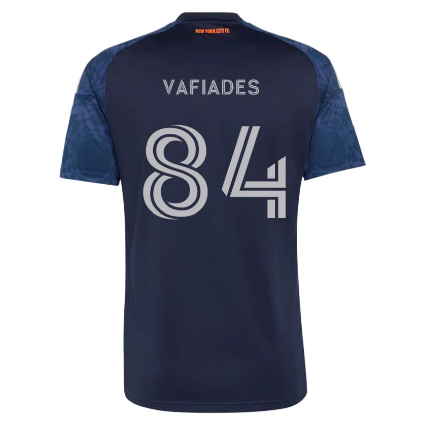 Danxen Criança Camisola Niccolo Vafiades #84 Azul Profundo Branco Alternativa 2026/27 Camisa Brasil