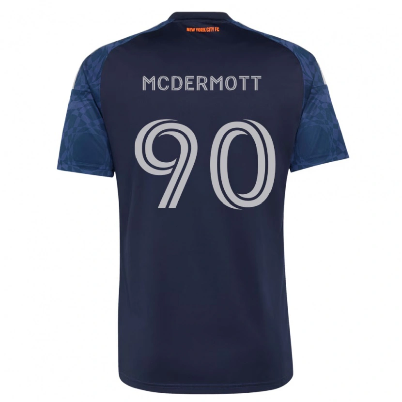 Danxen Criança Camisola Dylan Mcdermott #90 Azul Profundo Branco Alternativa 2026/27 Camisa Brasil