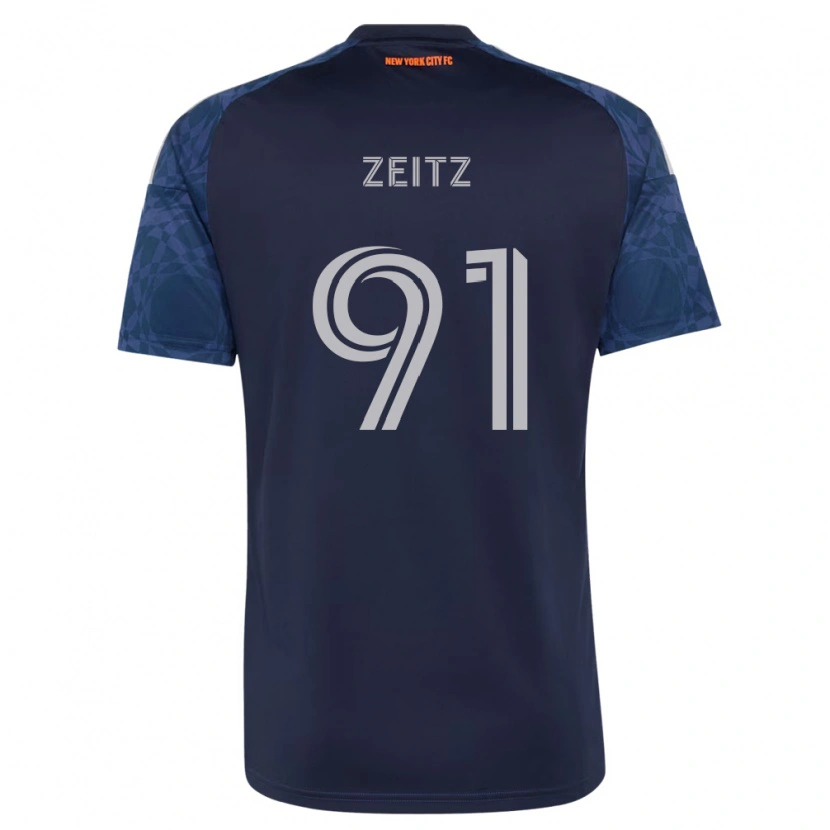 Danxen Criança Camisola Uriel Zeitz #91 Azul Profundo Branco Alternativa 2026/27 Camisa Brasil