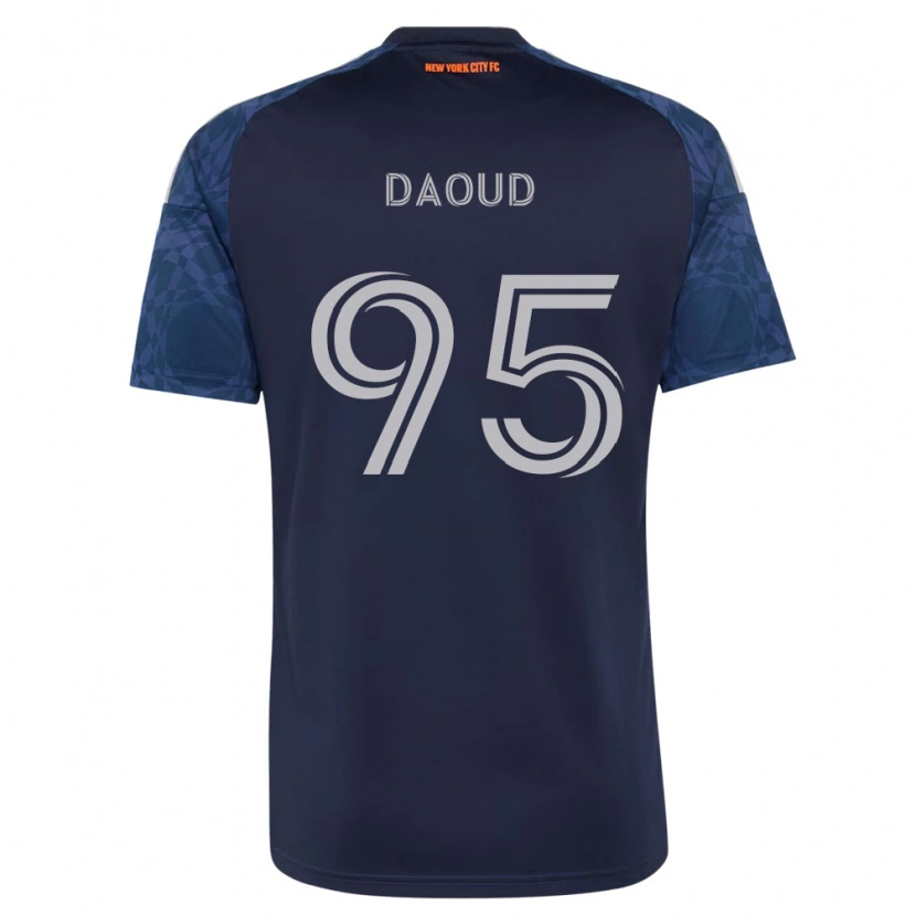 Danxen Criança Camisola Rami Daoud #95 Azul Profundo Branco Alternativa 2026/27 Camisa Brasil