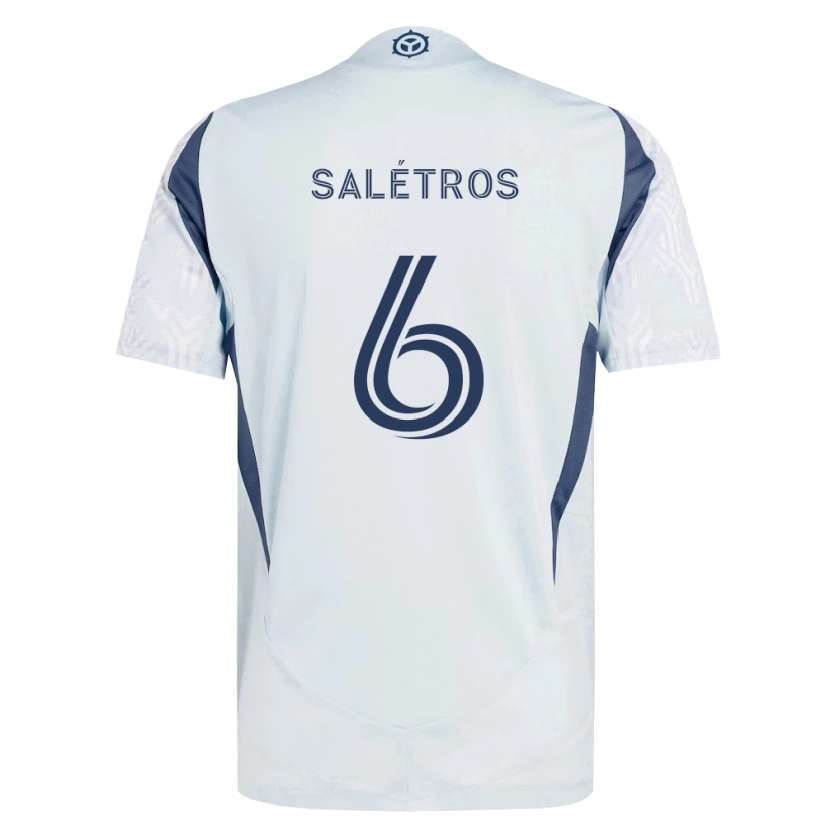 Danxen Criança Camisola Anton Salétros #6 Azul Branco Cinza Alternativa 2026/27 Camisa Brasil