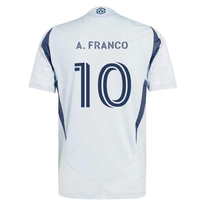 Danxen Criança Camisola André Franco #10 Azul Branco Cinza Alternativa 2026/27 Camisa Brasil