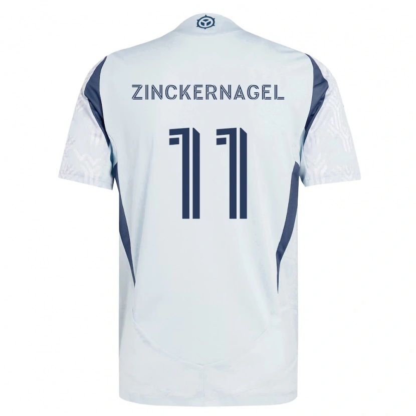 Danxen Criança Camisola Philip Zinckernagel #11 Azul Branco Cinza Alternativa 2026/27 Camisa Brasil