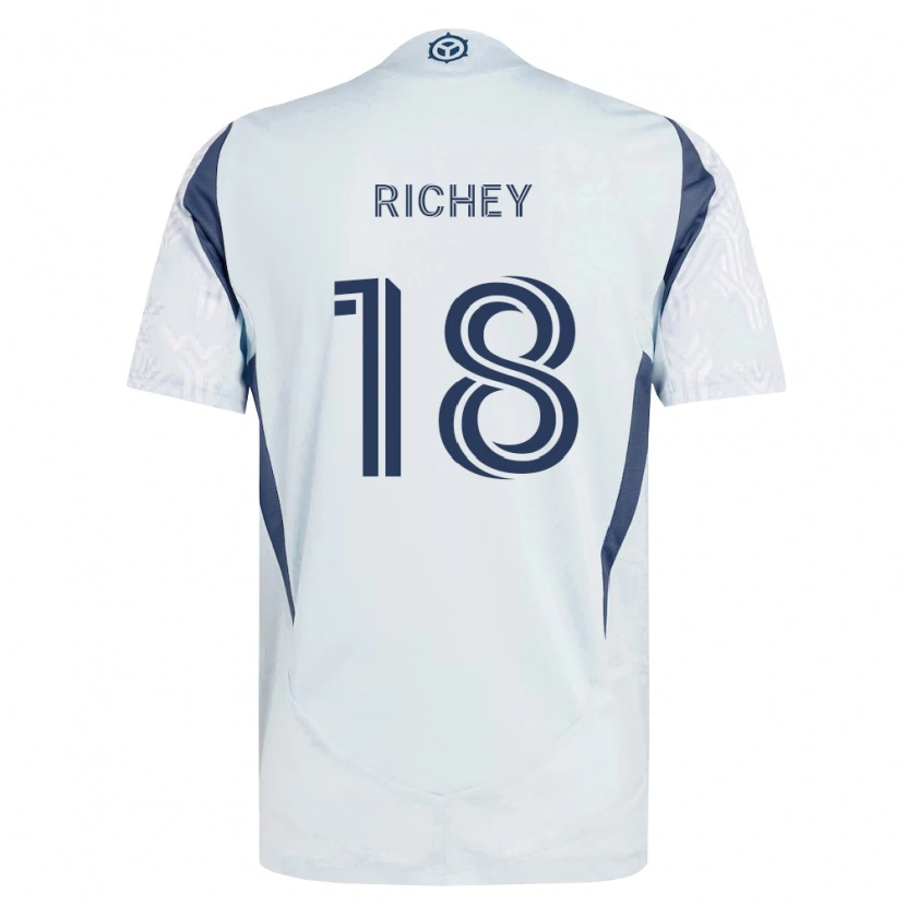 Danxen Criança Camisola Spencer Richey #18 Azul Branco Cinza Alternativa 2026/27 Camisa Brasil