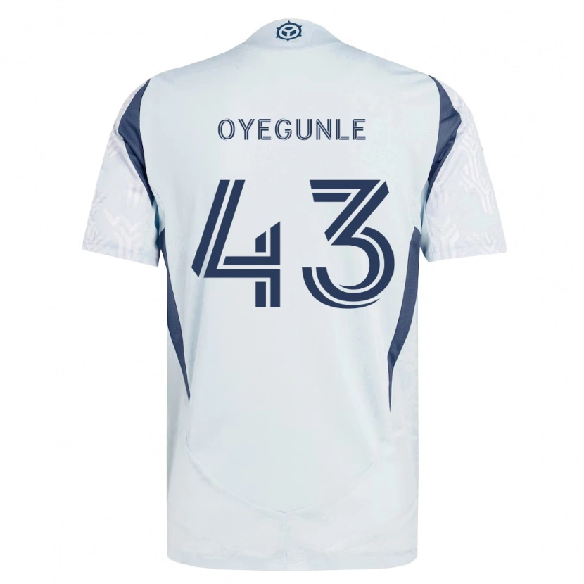Danxen Criança Camisola Olu Oyegunle #43 Azul Branco Cinza Alternativa 2026/27 Camisa Brasil