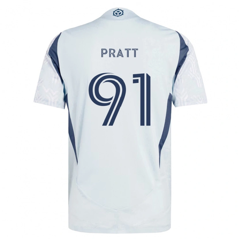Danxen Criança Camisola Owen Pratt #91 Azul Branco Cinza Alternativa 2026/27 Camisa Brasil