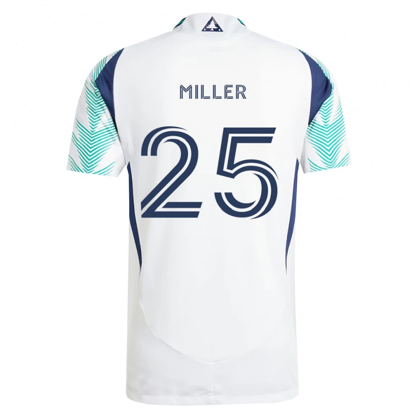 Danxen Criança Camisola Peyton Miller #25 Branco Azul Marinho Verde Claro Alternativa 2026/27 Camisa Brasil
