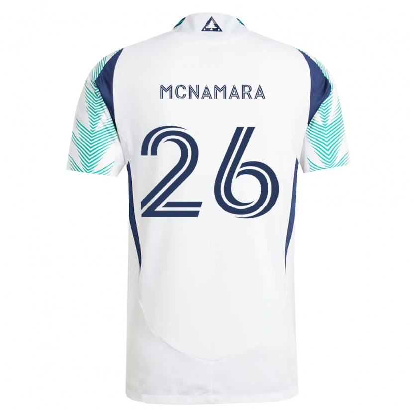Danxen Criança Camisola Tommy Mcnamara #26 Branco Azul Marinho Verde Claro Alternativa 2026/27 Camisa Brasil