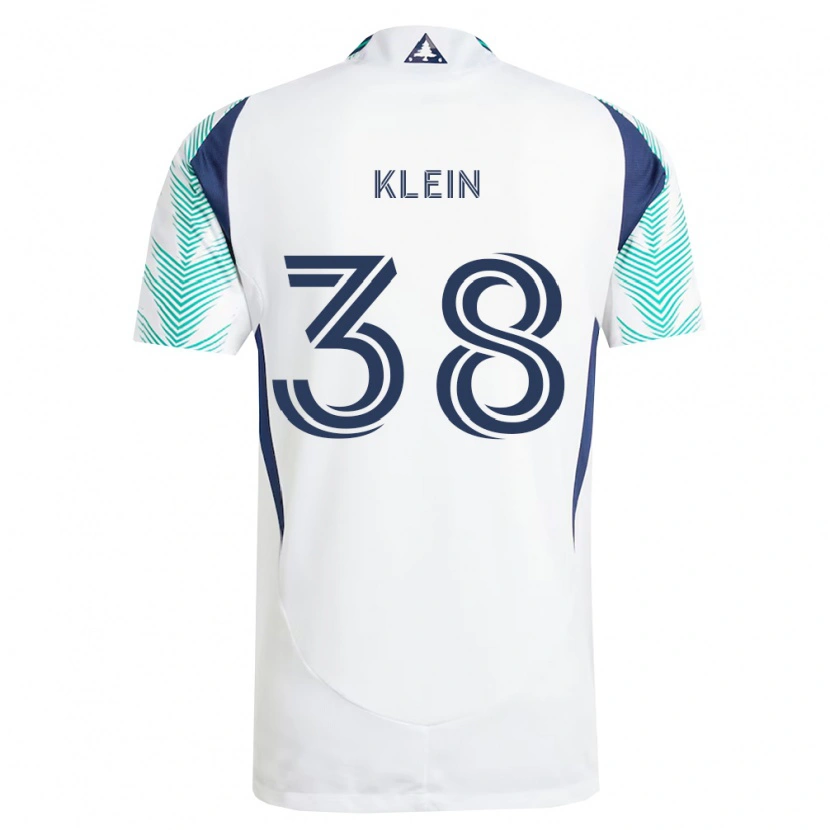 Danxen Criança Camisola Eric Klein #38 Branco Azul Marinho Verde Claro Alternativa 2026/27 Camisa Brasil