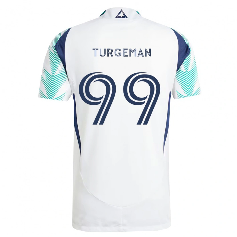 Danxen Criança Camisola Dor Turgeman #99 Branco Azul Marinho Verde Claro Alternativa 2026/27 Camisa Brasil