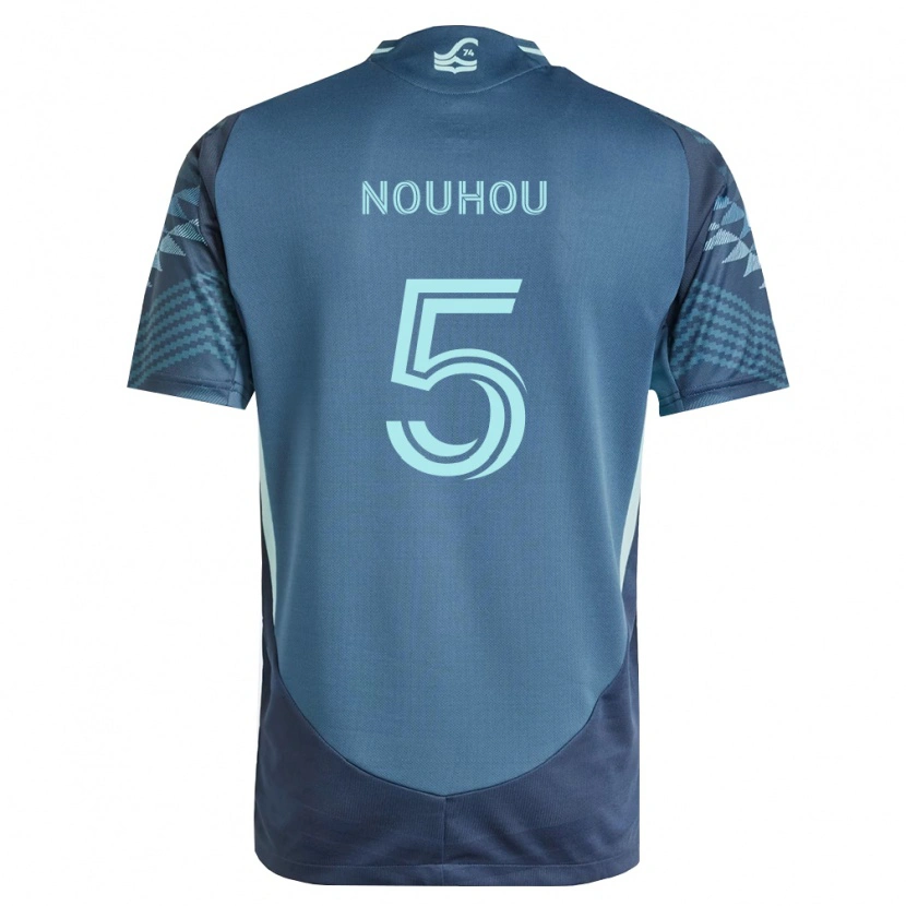 Danxen Criança Camisola Nouhou Tolo #5 Azul Marinho Verde Alternativa 2026/27 Camisa Brasil