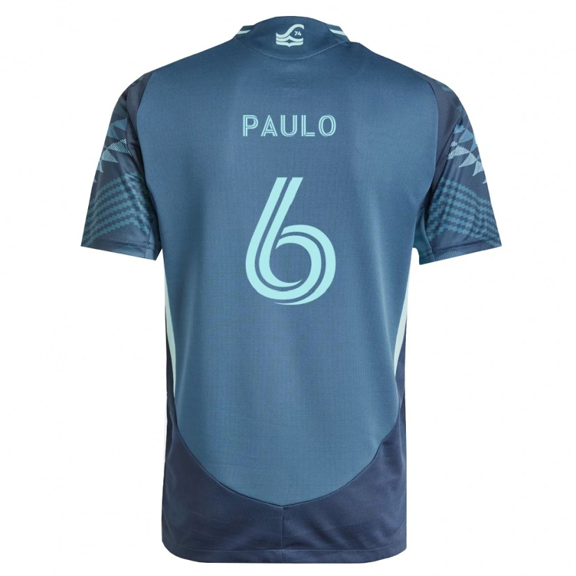 Danxen Criança Camisola João Paulo #6 Azul Marinho Verde Alternativa 2026/27 Camisa Brasil