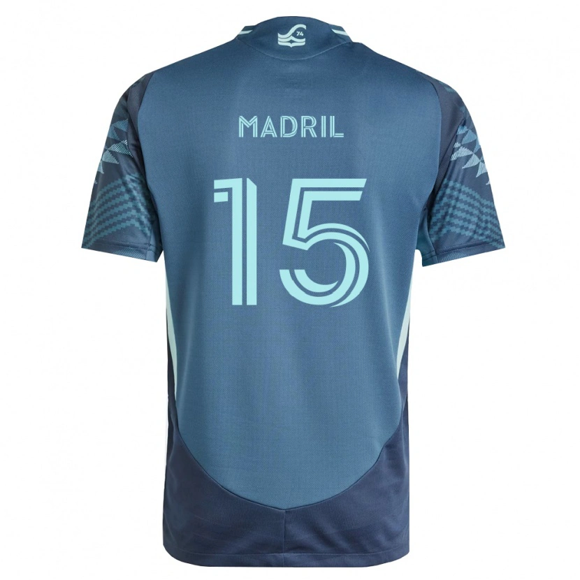 Danxen Criança Camisola Emily Madril #15 Azul Marinho Verde Alternativa 2026/27 Camisa Brasil