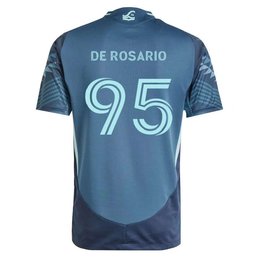 Danxen Criança Camisola Osaze De Rosario #95 Azul Marinho Verde Alternativa 2026/27 Camisa Brasil