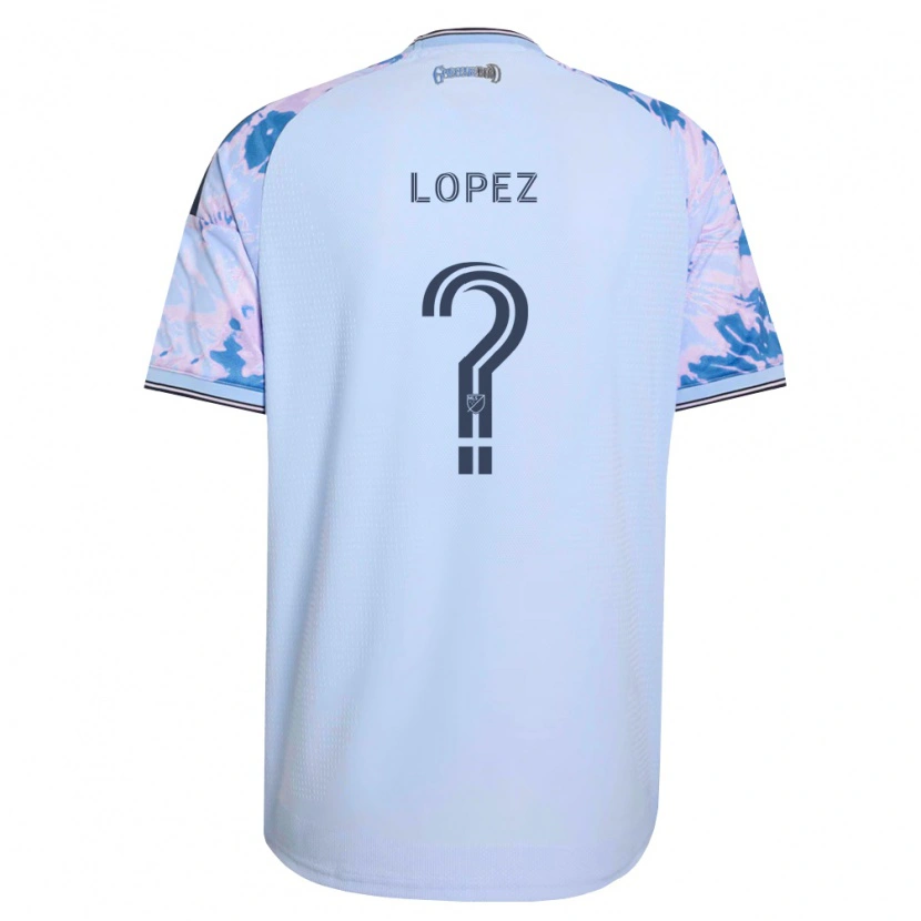 Danxen Criança Camisola Mateo Lopez #0 Azul Real Branco Preto Alternativa 2026/27 Camisa Brasil