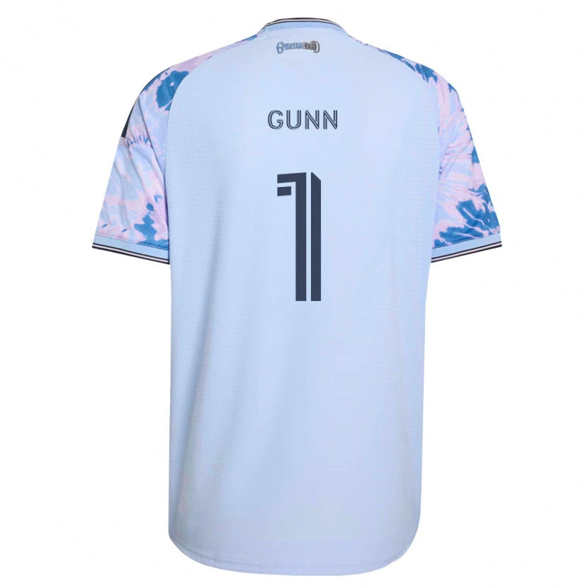 Danxen Criança Camisola Angus Gunn #1 Azul Real Branco Preto Alternativa 2026/27 Camisa Brasil