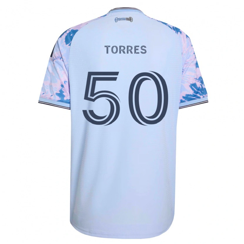 Danxen Criança Camisola Jorge Torres #50 Azul Real Branco Preto Alternativa 2026/27 Camisa Brasil