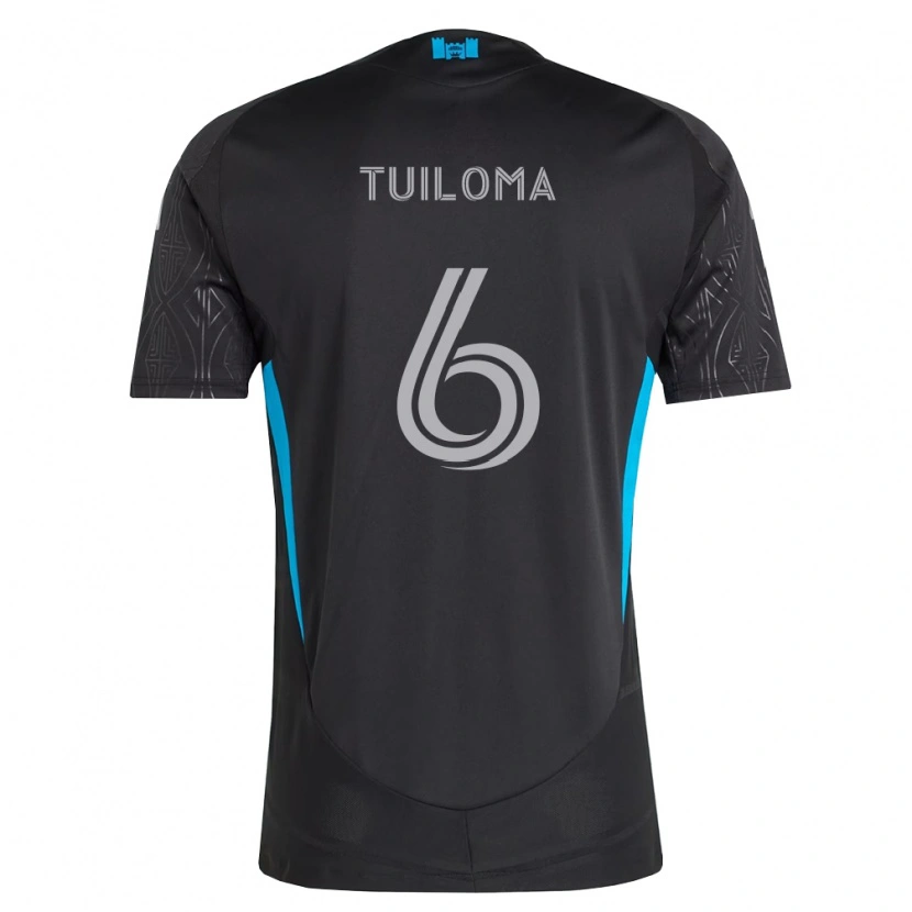 Danxen Criança Camisola Bill Tuiloma #6 Preto Branco Azul Celeste Alternativa 2026/27 Camisa Brasil