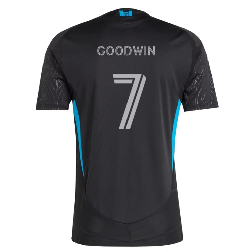 Danxen Criança Camisola Archie Goodwin #7 Preto Branco Azul Celeste Alternativa 2026/27 Camisa Brasil